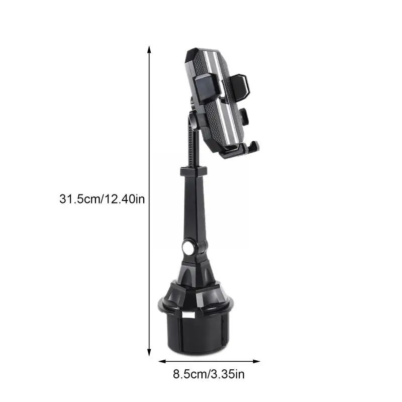 Adjustable Gooseneck Cup Car Phone Stand, Universal Car Cup Holder Phone Mount, iPhone Samsung Huawei LG Sony Nokia
