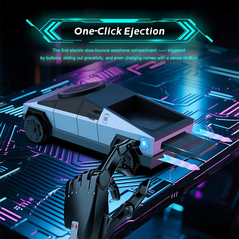 Multifunctional 3-in-1 Wireless Charger, Cybertruck Desktop Qi2 Charger, iPhone, iWatch, AirPods Charging