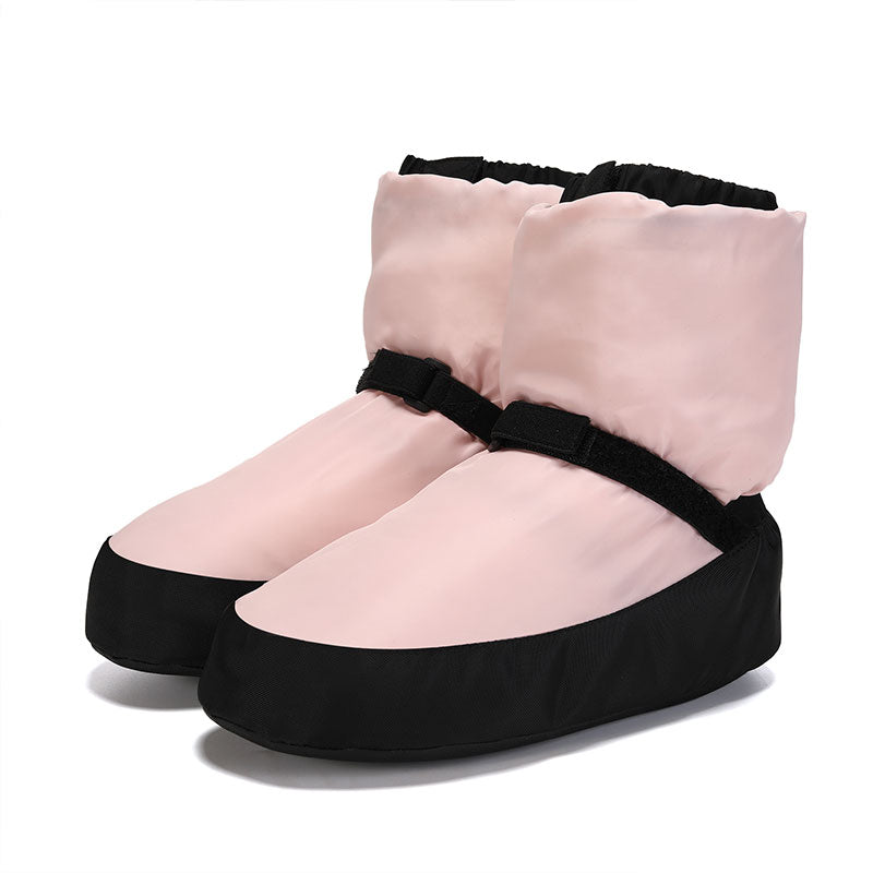 Womens Winter Ballet Dance Boots Cotton Ballerina Shoes With Thickened Sole Warm Flat Adult Dancing 3