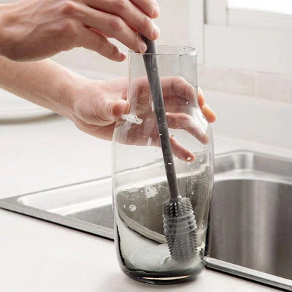 Silicone Bottle Brush Long Handle Cup Scrubber 1