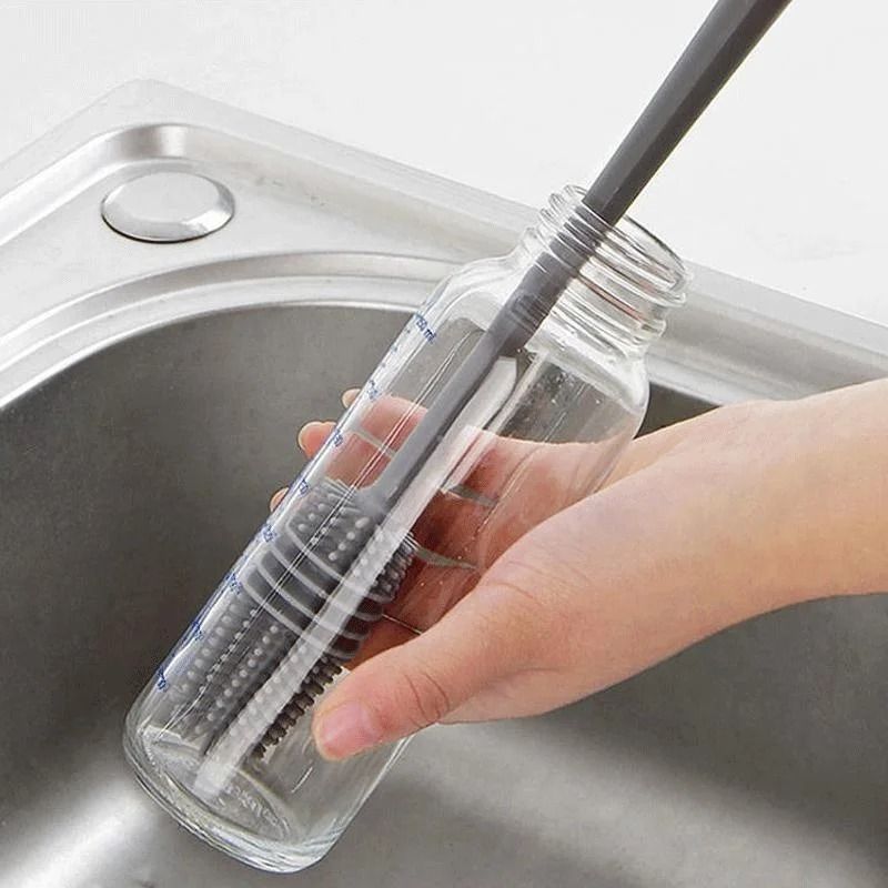 Silicone Bottle Brush Long Handle Cup Scrubber 2