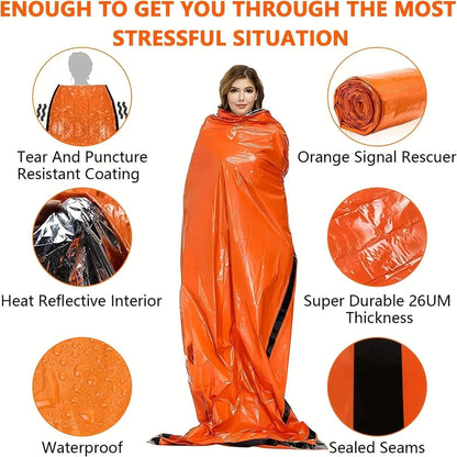 Portable Waterproof Emergency Survival Sleeping Bag Thermal Sack 3