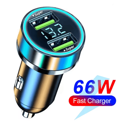 250W PD Fast Car Charger With 6 In 1 Ports And Digital Display 7