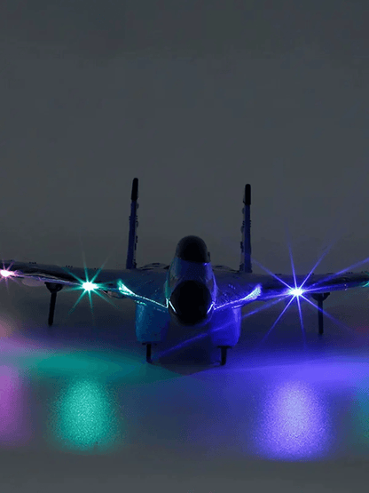 RC Glider Jet Fighter With Night Lights And Anti Falling Design For Beginners 2