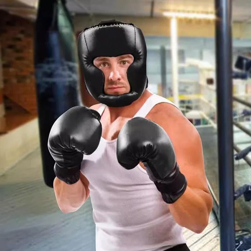 Adult Training Headgear Boxing Taekwondo Muay Thai Protective Helmet