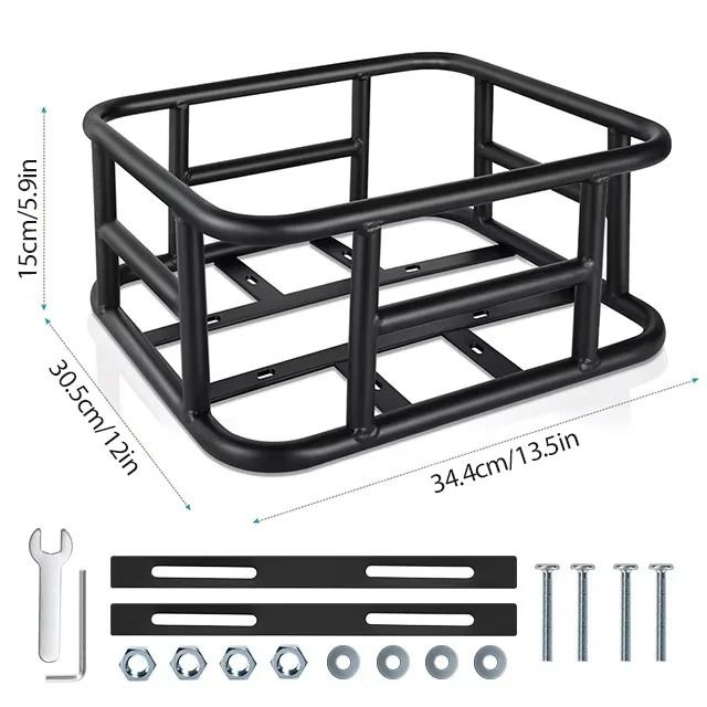 Rear Bike Basket Cargo Rack Bag Large Capacity For Outdoor Travel Shopping 7
