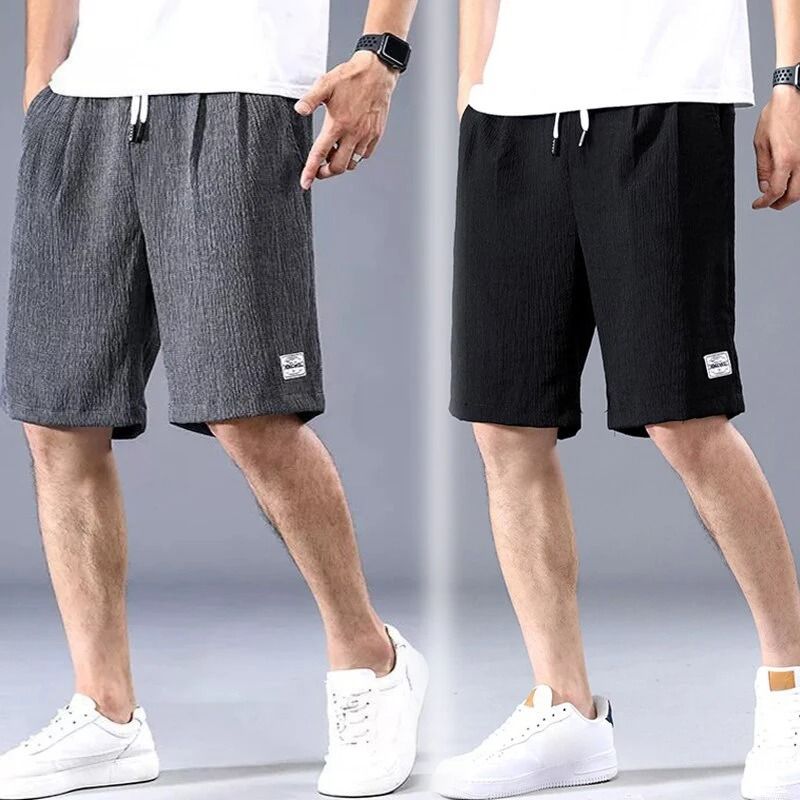 Mens Ice Silk Sports Shorts Thin Breathable Casual 3
