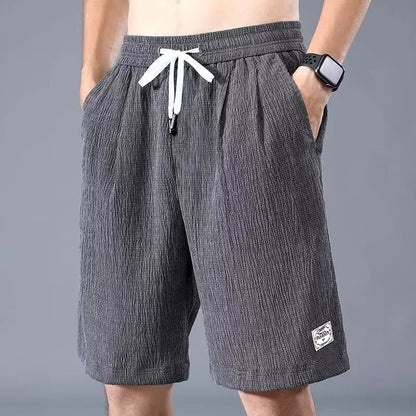 Mens Ice Silk Sports Shorts Thin Breathable Casual 6