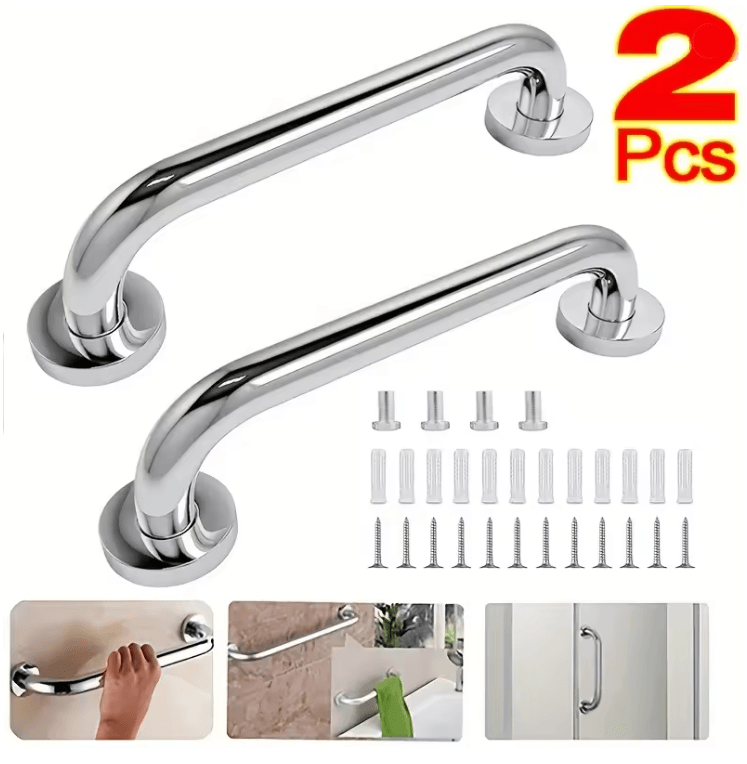 304 Stainless Steel Bathroom Safety Handrails For Elderly And Disabled Support 1