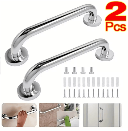304 Stainless Steel Bathroom Safety Handrails For Elderly And Disabled Support 1