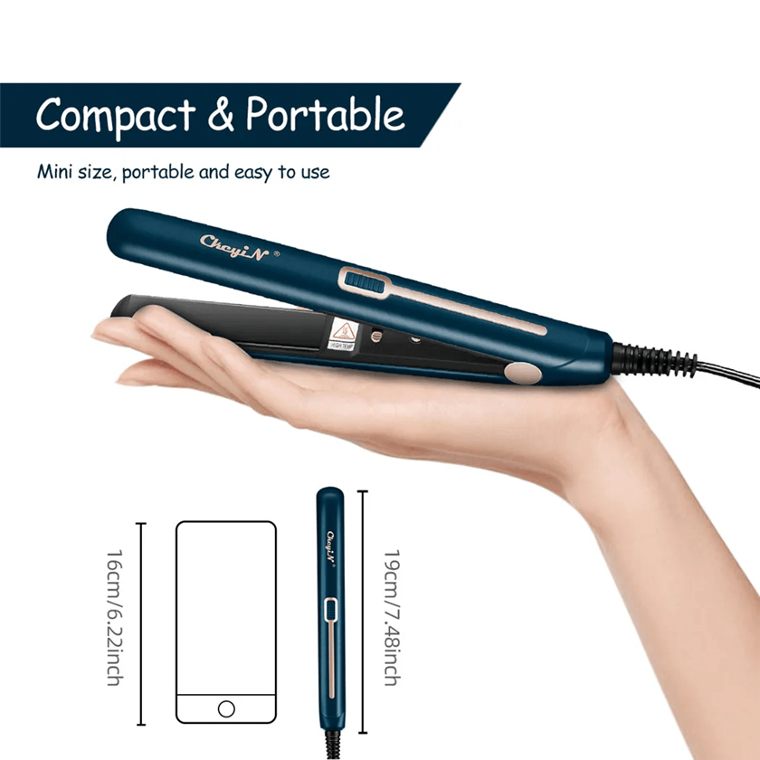 Mini Hair Straightener And Curler 2 In 1 Portable Flat Iron 3