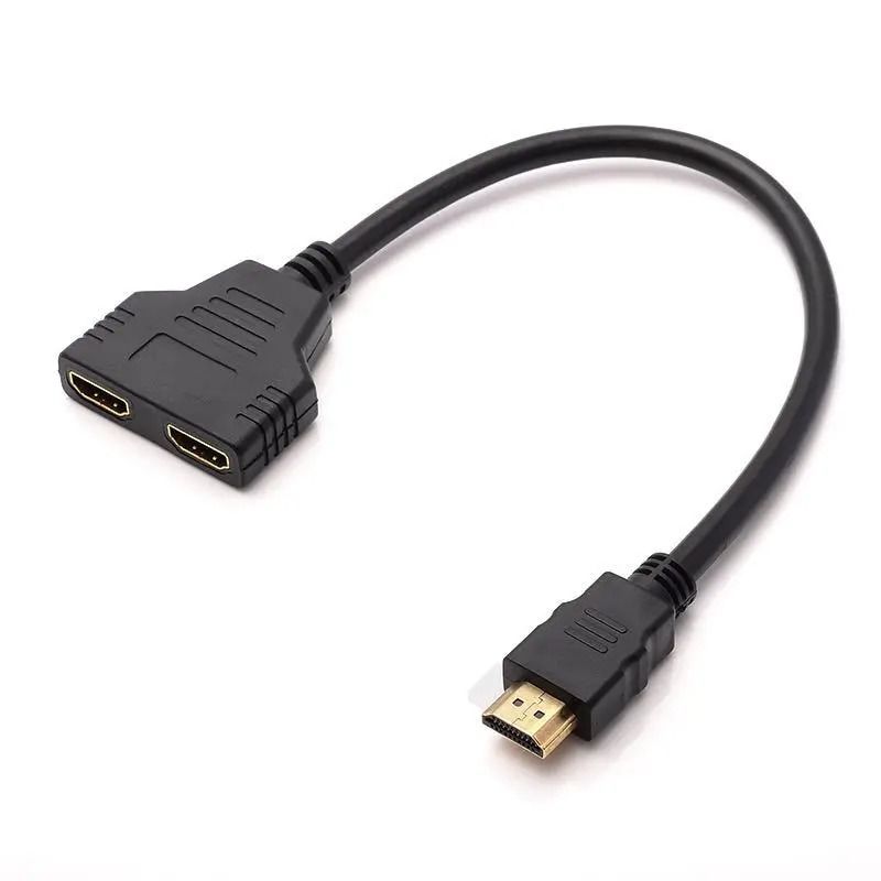 HDTV 1 In 2 Splitter Adapter Cable 6