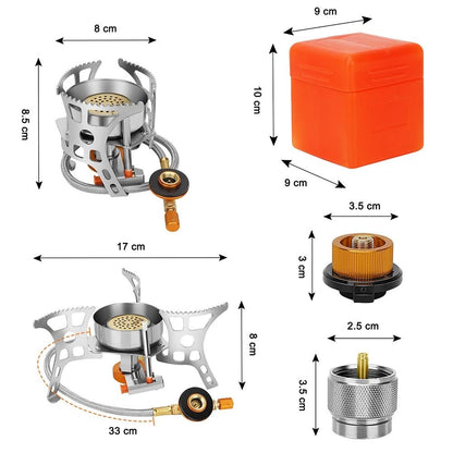 Outdoor 3900W Windproof Foldable Gas Stove 1