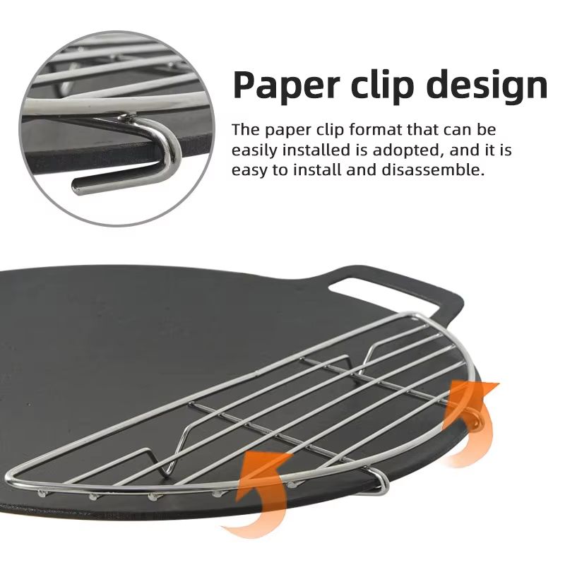 Outdoor Stainless Steel Barbecue Net Grill Rack  Durable NonStick Steam  Fry Pan For Camping BBQ An 2