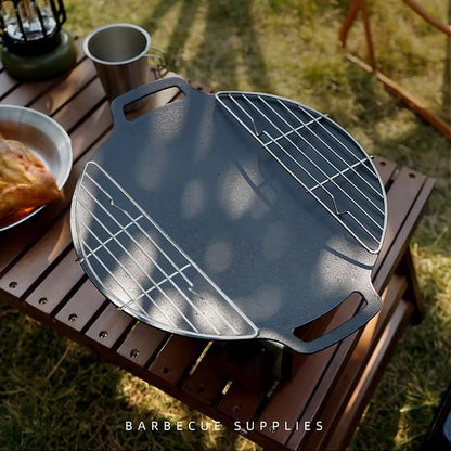 Outdoor Stainless Steel Barbecue Net Grill Rack  Durable NonStick Steam  Fry Pan For Camping BBQ An 5