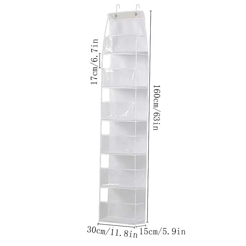 Over The Door Hanging Organizer  46 Layer Wall Storage For Closet Bathroom Nursery  Bedroom 12