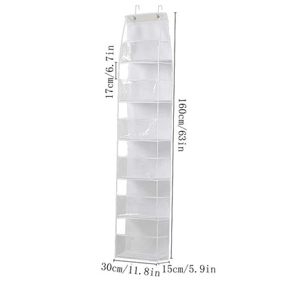 Over The Door Hanging Organizer  46 Layer Wall Storage For Closet Bathroom Nursery  Bedroom 12