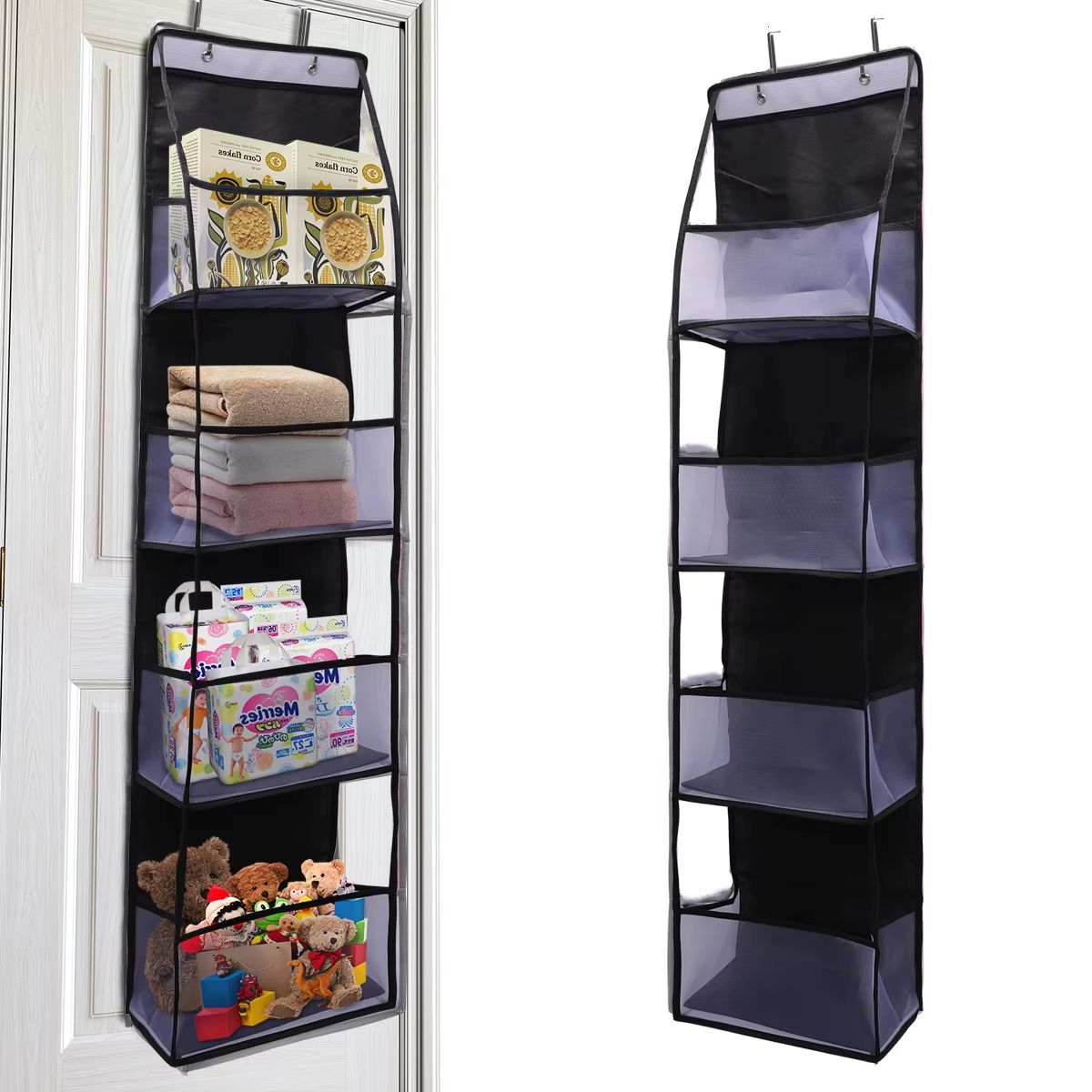Over The Door Hanging Organizer  46 Layer Wall Storage For Closet Bathroom Nursery  Bedroom 17
