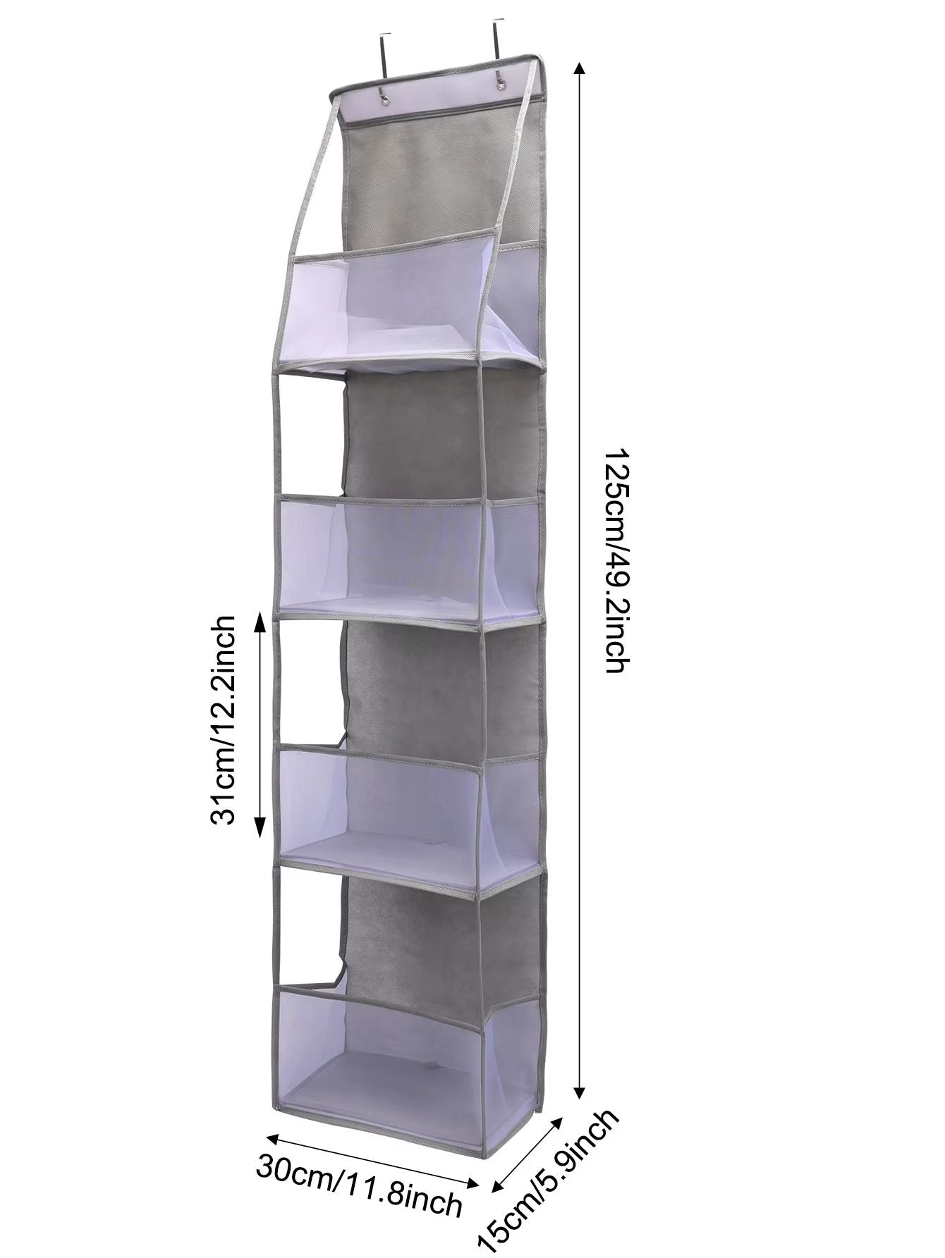 Over The Door Hanging Organizer  46 Layer Wall Storage For Closet Bathroom Nursery  Bedroom 7