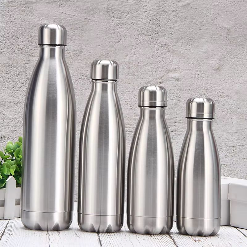 Stainless Steel Water Bottle – 500ml 750ml 1000ml Leakproof Travel Sports Drink Bottle for Outdoor, Gym, and Daily Use