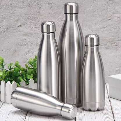 Stainless Steel Water Bottle  500ml 750ml 1000ml Leakproof Travel Sports Drink Bottle For Outdoor G 2