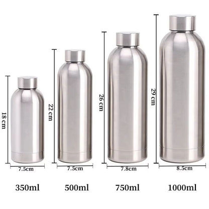 Stainless Steel Water Bottle  500ml 750ml 1000ml Leakproof Travel Sports Drink Bottle For Outdoor G 9