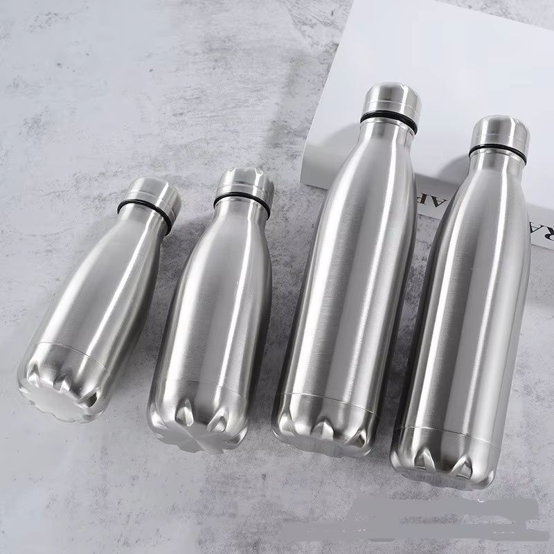 Stainless Steel Water Bottle  500ml 750ml 1000ml Leakproof Travel Sports Drink Bottle For Outdoor G 4