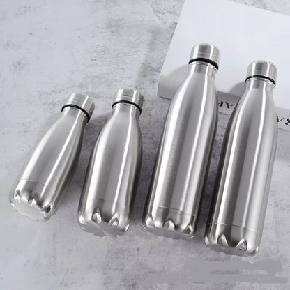 Stainless Steel Water Bottle  500ml 750ml 1000ml Leakproof Travel Sports Drink Bottle For Outdoor G 4