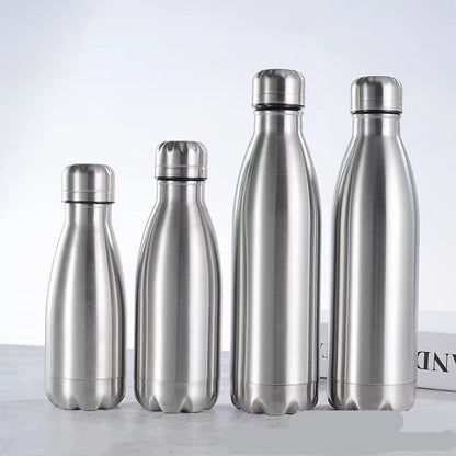 Stainless Steel Water Bottle  500ml 750ml 1000ml Leakproof Travel Sports Drink Bottle For Outdoor G 5