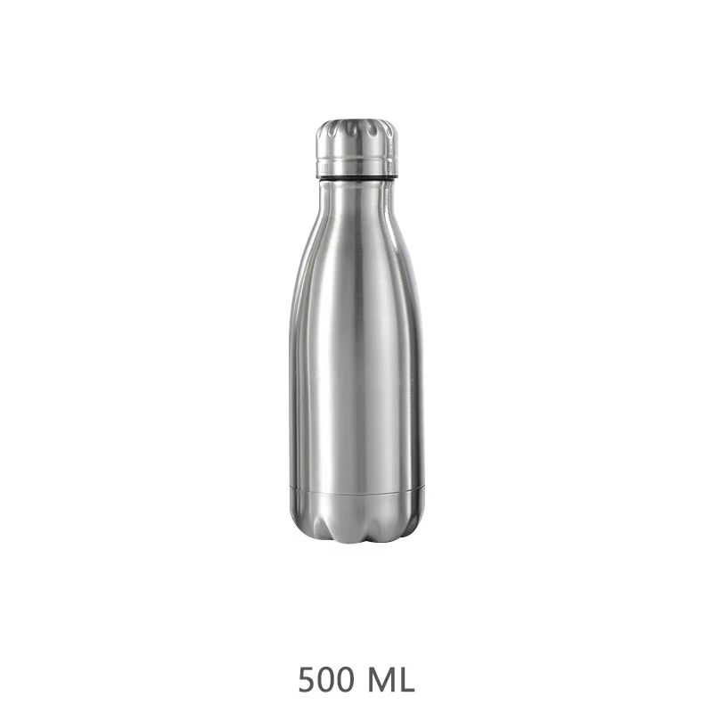 Stainless Steel Water Bottle  500ml 750ml 1000ml Leakproof Travel Sports Drink Bottle For Outdoor G 6