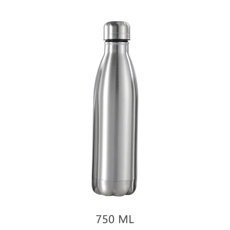 Stainless Steel Water Bottle  500ml 750ml 1000ml Leakproof Travel Sports Drink Bottle For Outdoor G 8