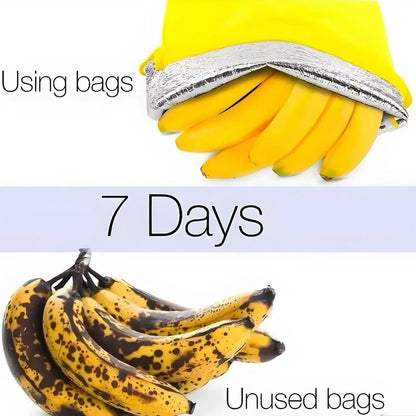 Reusable Banana Storage Bags – Insulated Fresh-Keeping Drawstring Pouch for Fruit and Vegetables, Durable Preserving Bag