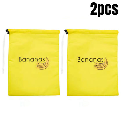 Reusable Banana Storage Bags  Insulated FreshKeeping Drawstring Pouch For Fruit And Vegetables Dura 7