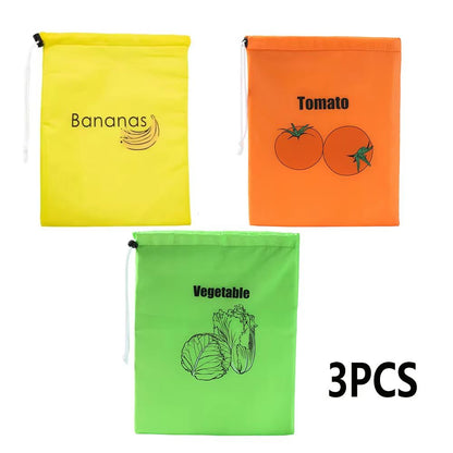 Reusable Banana Storage Bags  Insulated FreshKeeping Drawstring Pouch For Fruit And Vegetables Dura 18