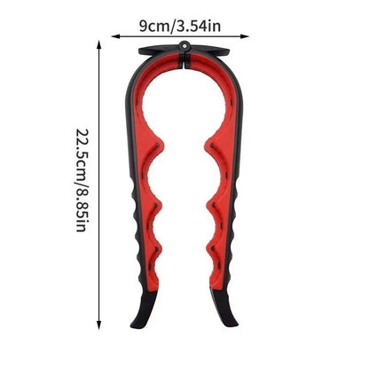 4in1 MultiFunction Can Opener  Easy Grip Bottle Cap Twister And AntiSlip Handle Opener For Cans And 6