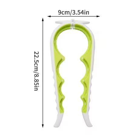 4in1 MultiFunction Can Opener  Easy Grip Bottle Cap Twister And AntiSlip Handle Opener For Cans And 8