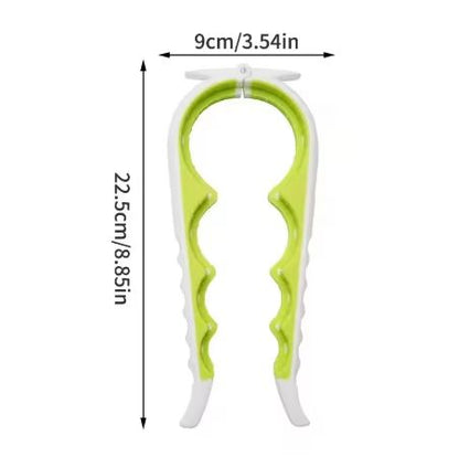 4in1 MultiFunction Can Opener  Easy Grip Bottle Cap Twister And AntiSlip Handle Opener For Cans And 8