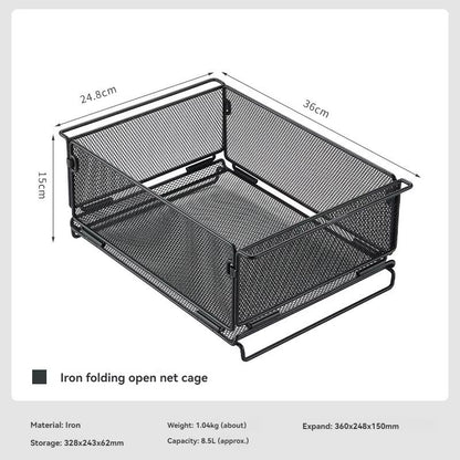 CAMPINGMOON CK24 IGT Mesh Box  Storage Basket  Multifunctional 304 Stainless Steel Outdoor Table Un 5