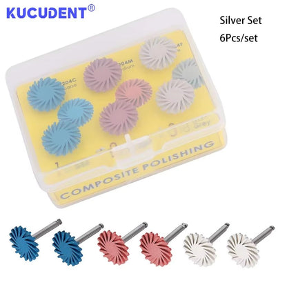 Dental Composite Resin Polishing Discs And Rubber Polishers 6 Piece Set For Professional Finishing  5