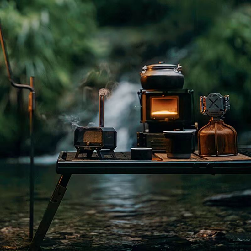 Goout Springhill Mini Wood Stove  Portable Folding Incense Burner  Mosquito Repellent For Camping O 4