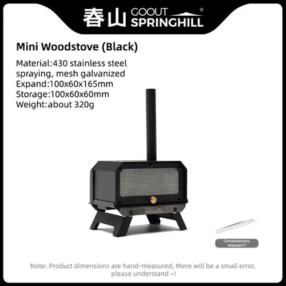 Goout Springhill Mini Wood Stove  Portable Folding Incense Burner  Mosquito Repellent For Camping O 9