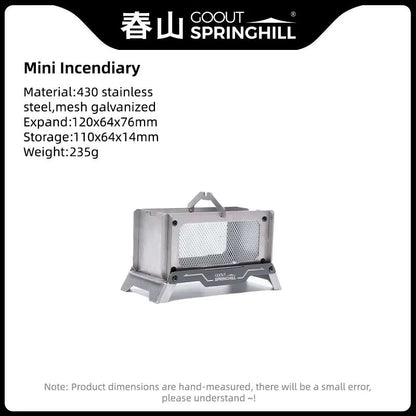 Goout Springhill Mini Wood Stove  Portable Folding Incense Burner  Mosquito Repellent For Camping O 6