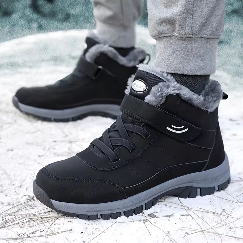 Womens Winter Snow Boots  Warm Fur Lined Platform Ankle Boots With NonSlip Sole For Outdoor Hiking  1