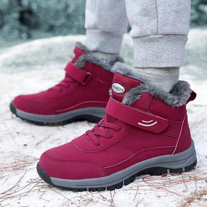 Womens Winter Snow Boots  Warm Fur Lined Platform Ankle Boots With NonSlip Sole For Outdoor Hiking  3