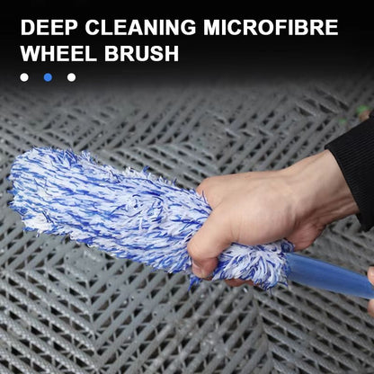 SEAMETAL Car Wheel Tire Rim Cleaning Brush  Portable Plush Hub Detailing Brush For Dust And Dirt Re 2
