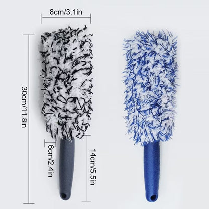 SEAMETAL Car Wheel Tire Rim Cleaning Brush  Portable Plush Hub Detailing Brush For Dust And Dirt Re 5