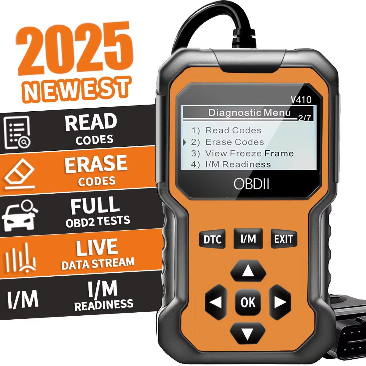 Car OBD2 Scanner Diagnostic Tool  Engine Fault Code Reader For All OBD II Protocol Cars 10