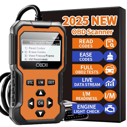 Car OBD2 Scanner Diagnostic Tool  Engine Fault Code Reader For All OBD II Protocol Cars 6