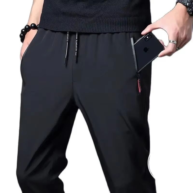 Mens Casual Slim Fit Jogger Pants  Straight Elastic Waist Trousers 5