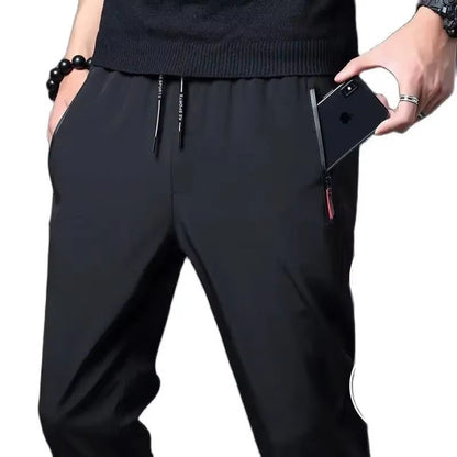 Mens Casual Slim Fit Jogger Pants  Straight Elastic Waist Trousers 5